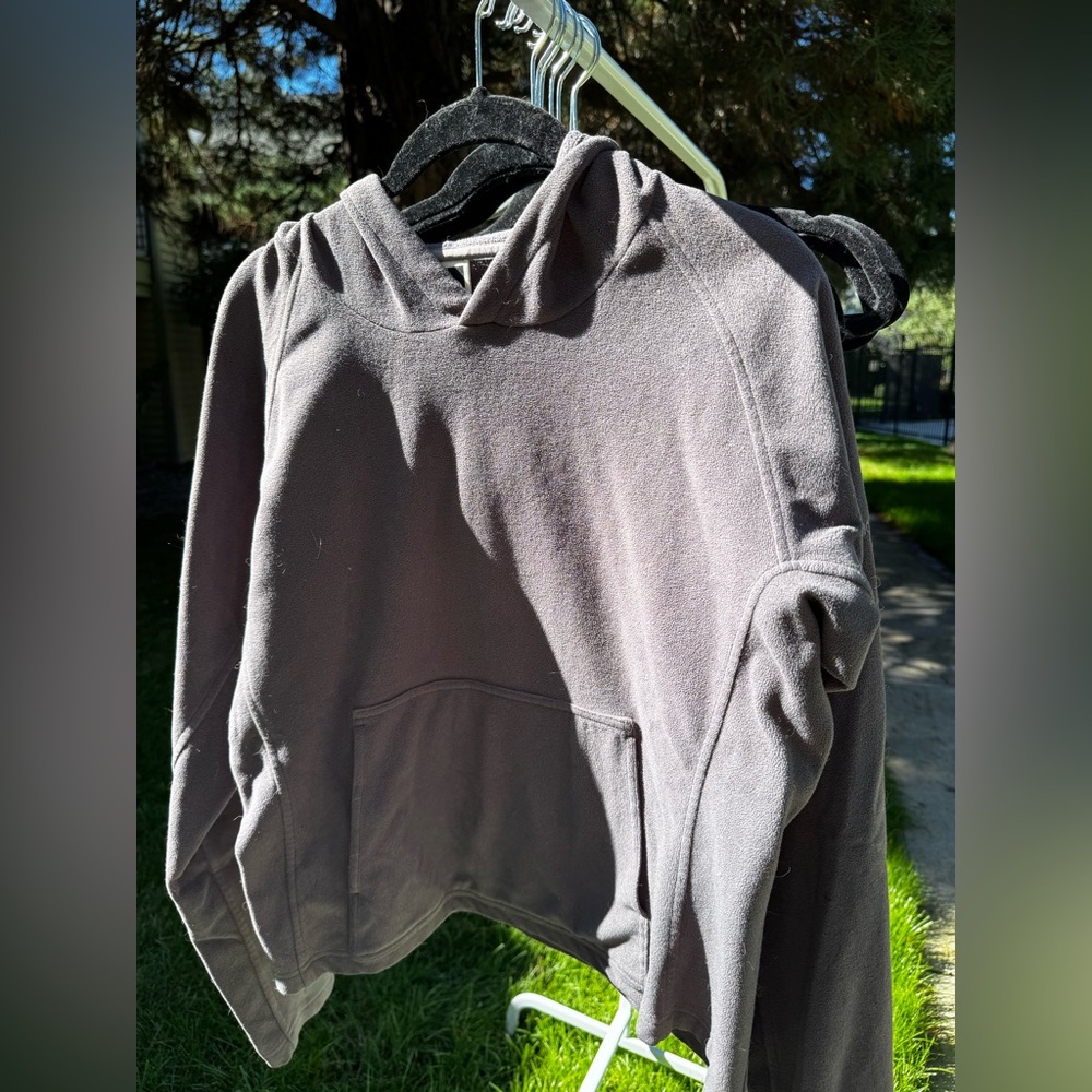 The North Face Charcoal Fleece Hooded Pullover